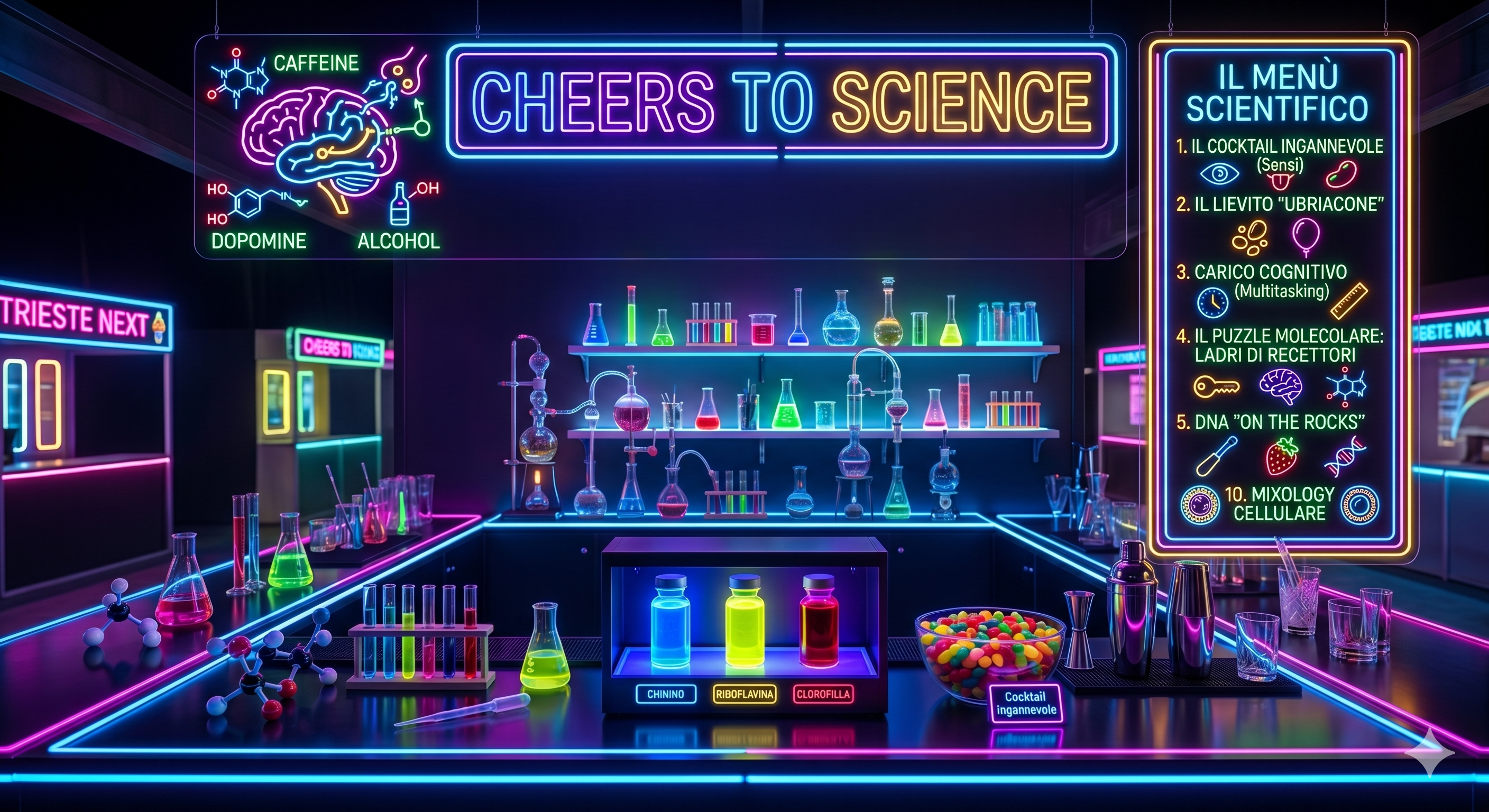 SPAZIO 1. CHEERS TO SCIENCE. UN BRINDISI ALLA SCIENZA