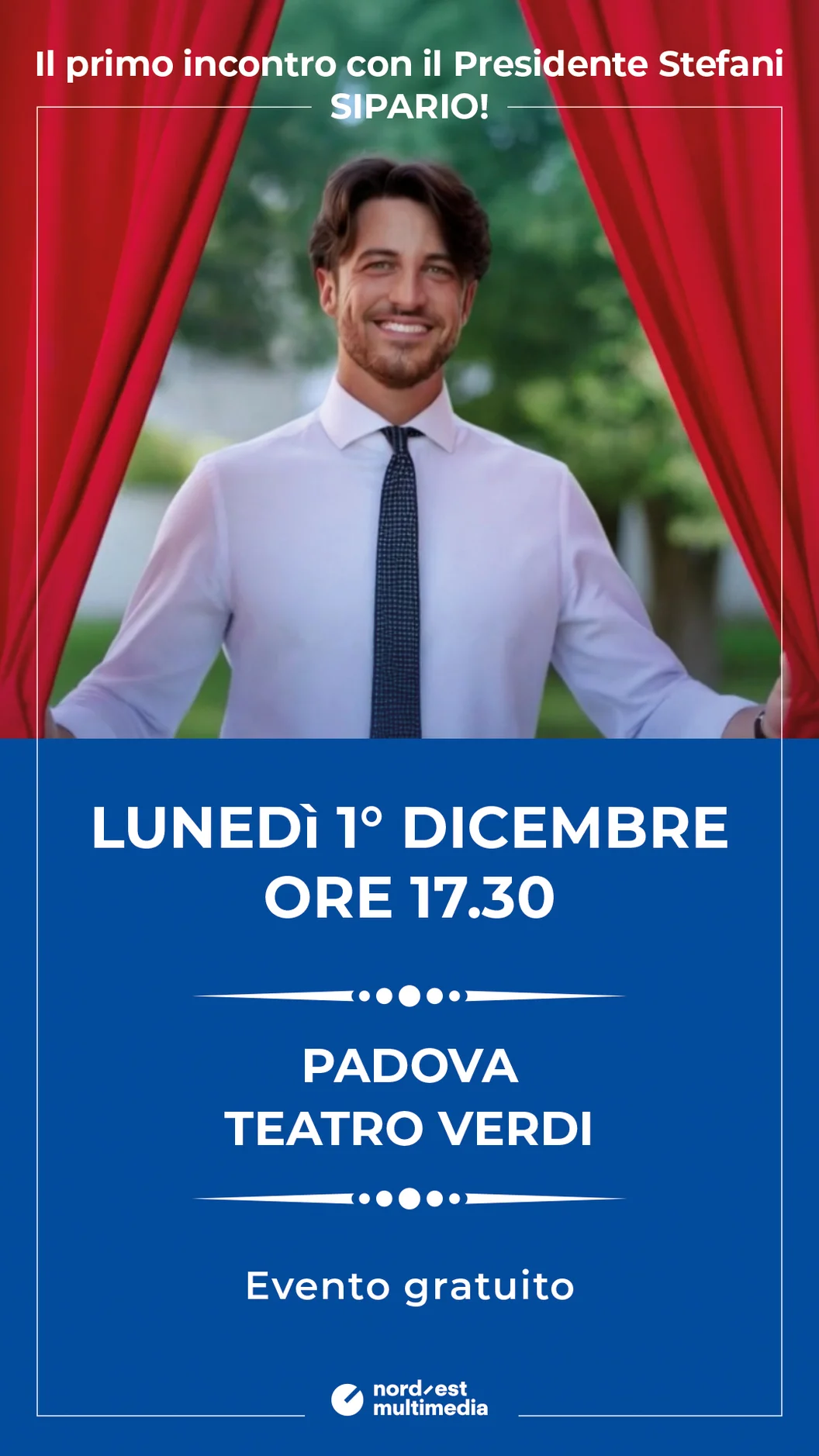 Il primo incontro con il Presidente Stefani